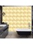 30X30 cm Pvc Duvar Karosu 4'lü Sarı Mermer Desenli Banyo&mutfak Için 1
