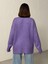 Kadın Yumuşak Dokulu Bisiklet Yaka Oversize Basic Triko Kazak 5