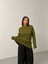 Kadın Yumuşak Dokulu Bisiklet Yaka Oversize Basic Triko Kazak 2