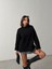 Kadın Yumuşak Dokulu Bisiklet Yaka Oversize Basic Triko Kazak 4