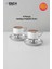 Doris 2'li Porselen Kahve Fincanı Takımı 90 ml Platin 3