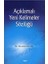 Açıklamalı Yeni Kelimeler Sözlüğü 1