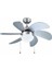 KCF282 60W Silver 6 Kanatlı Avizeli Tavan Vantilatörü 4