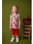 Kız Bebek Kırmızı Cherry Desenli T-Shirt ve Tayt Takım (9AY-4YAŞ) 1