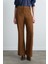Geniş Paçalı Süet Pantolon - Taba 2