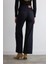 Tencel Denim Wide Leg Pantolon - Lacivert 4