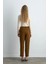 Kanvas Mom Pantolon - Camel 4