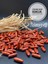 22X8 mm Desenli Arpa Ahşap Boncuk (25 Gram 58 Adet) Delik Çapı 3 mm Makrome Takı Bileklik Kırmızı 1