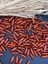 22X8 mm Desenli Arpa Ahşap Boncuk (25 Gram 58 Adet) Delik Çapı 3 mm Makrome Takı Bileklik Kırmızı 3