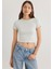 Yeşil Basic Crop Tişört 1600814-71453 14