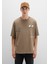 Baskılı Haki Tişört 0612912-70355 13