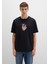 Sırt Baskılı Siyah Tişört 0612931-900 15