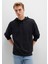 Kapüşonlu Siyah Sweatshirt 0S10417-900 13