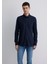Liyosel Karışımlı Lacivert Gömlek 0211582-70488 15