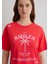 Baskılı Kırmızı Tişört 1613164-71083 17