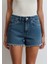 Cherry 90LAR Puslu Koyu Mavi Jean Şort 1410022-89732 17