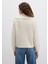Yün Karışımlı Fermuarlı Ekru Hırka 1710482-70057 16