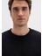 Bisiklet Yaka Siyah Basic Sweatshirt 0S10276-900 17