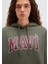 Mavi Logo Baskılı Kapüşonlu Haki Sweatshirt 1600361-71581 17