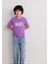 Mavi Logo Baskılı Mor Tişört 6610030-70606 8