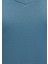 V Yaka Mavi Basic Viskoz Tişört 167714-70753 18