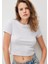 Gri Basic Crop Tişört 1600814-85438 11