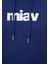 Miav Baskılı Kapüşonlu Mavi Sweatshirt 0S10001-70722 20