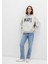 Mavi Logo Baskılı Kapüşonlu Gri Sweatshirt 1600361-34322 13