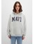 Mavi Logo Baskılı Kapüşonlu Gri Sweatshirt 1600361-34322 14