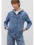 Kadın Karla Mavi 90s Jean Ceket 110154-85296 11