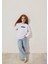 Miav Baskılı Beyaz Çocuk Sweatshirt 6610031-620 14