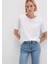 Beyaz Basic Tişört 1600955-620 13