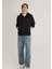 Logolu Kapüşonlu Fermuarlı Siyah Sweatshirt 066979-900 11