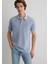 Şerit Detaylı Mavi Polo Tişört 065900-30715 14