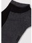 2li Gri Siyah Patik Çorap 090273-15903 10