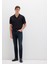 Jake Mavi Black Puslu Gece Mavisi Jean Pantolon 0042227245 6