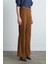 Geniş Paçalı Süet Pantolon - Taba 4