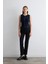 Tencel Denim Flare Pantolon - Lacivert 1
