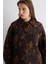Yakalı Jakar Kaftan - Siyah 3