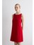 Krep Jile Elbise - Kırmızı 2