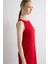 Krep Jile Elbise - Kırmızı 3