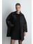 Bebe Yakalı Jakar Kaftan - Siyah 4