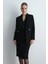 Krep Blazer Ceket - Siyah 1