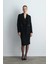 Krep Blazer Ceket - Siyah 2