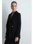 Krep Blazer Ceket - Siyah 3