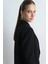 Krep Blazer Ceket - Siyah 4