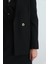 Krep Blazer Ceket - Siyah 5