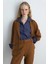 Süet Blazer Ceket - Taba 4