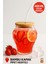 2 Adet Çilek Desenli 400 ml Borosilikat Cam Bardak – Bambu Kapaklı, Cam Pipet Hediyeli 2