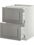 Ocak Alt Dolabı, Bodbyn Gri, 60X60 Cm, 2 Çekmeceli 1